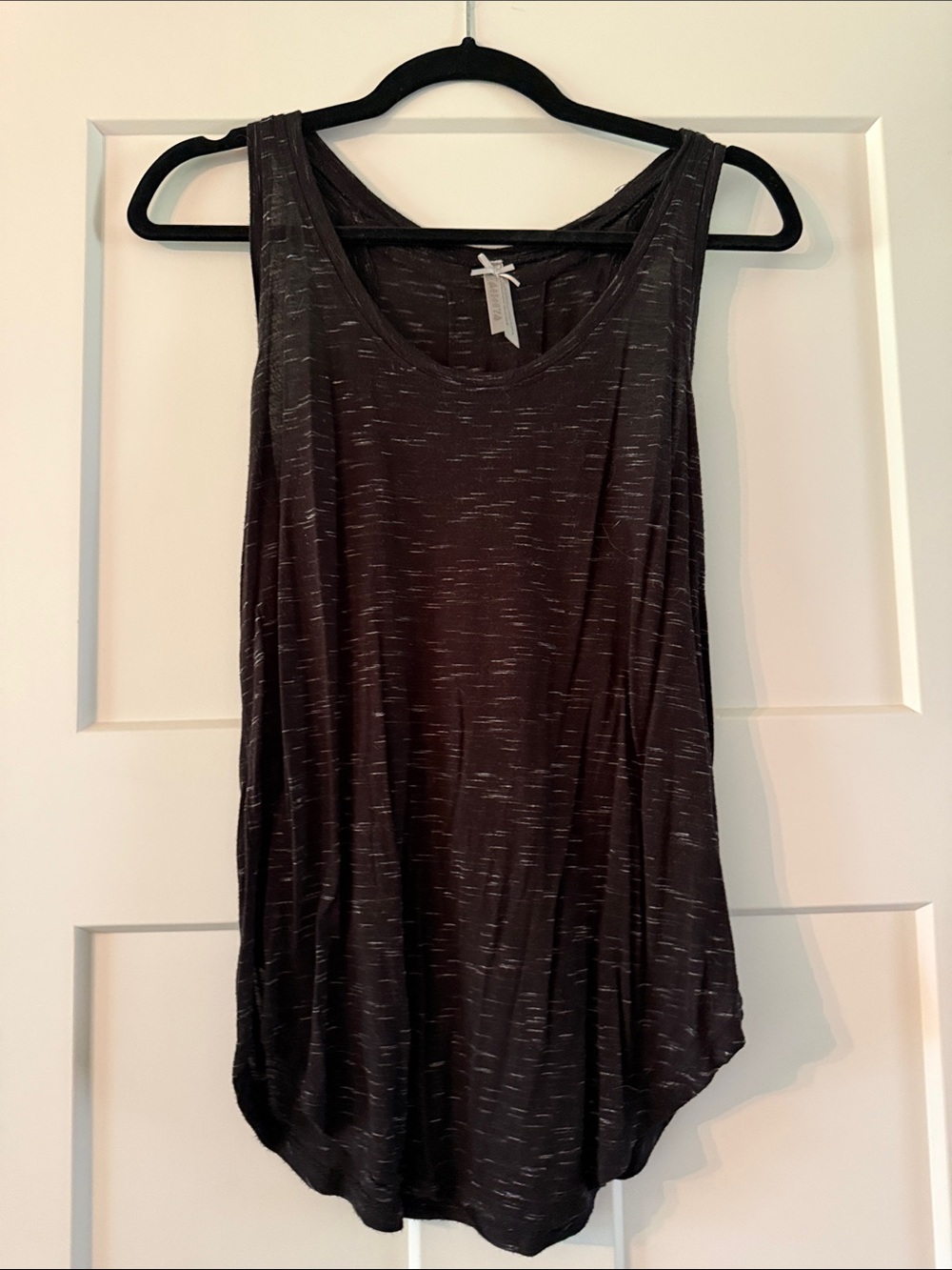 GAP Black Space-Dye Scoop Neck Tank